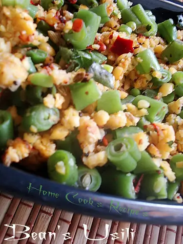 Beans And Paruppu Usili